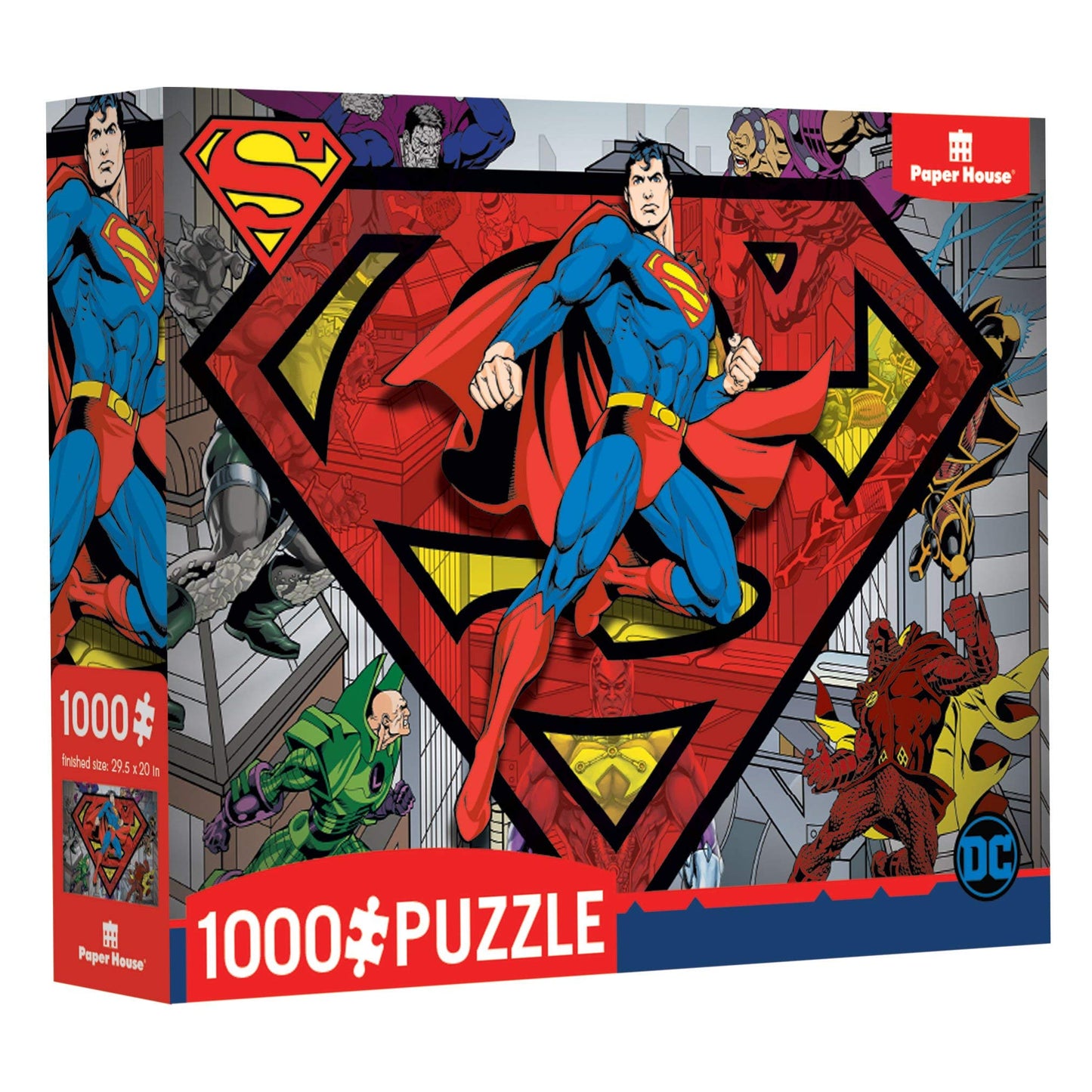 Paper House Productions DC Comics Superman and Villains 1000-piece Jigsaw Puzzle
