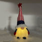 Galt International 4th of July USA Patriotic Stars & Stripes Light-Up Plush Gnome Independence Day Memorial Day Decor