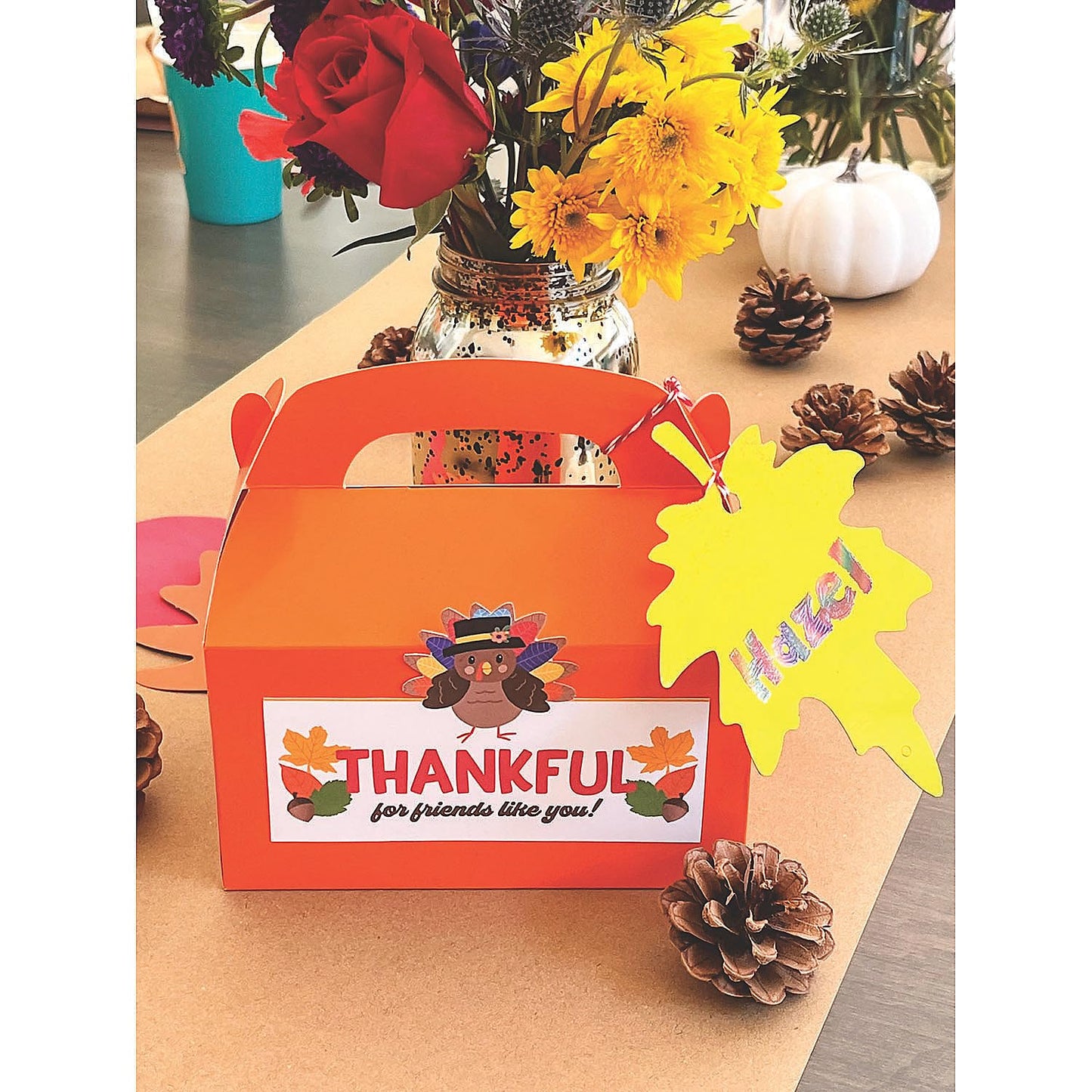 Fun Express - Liliful 60 Set Fall Leaves Scratch Crafts Colorful Magic Scratch with 30 Wooden Scratch Tools Hanging Autumn Scratch Art Leaves for Kids