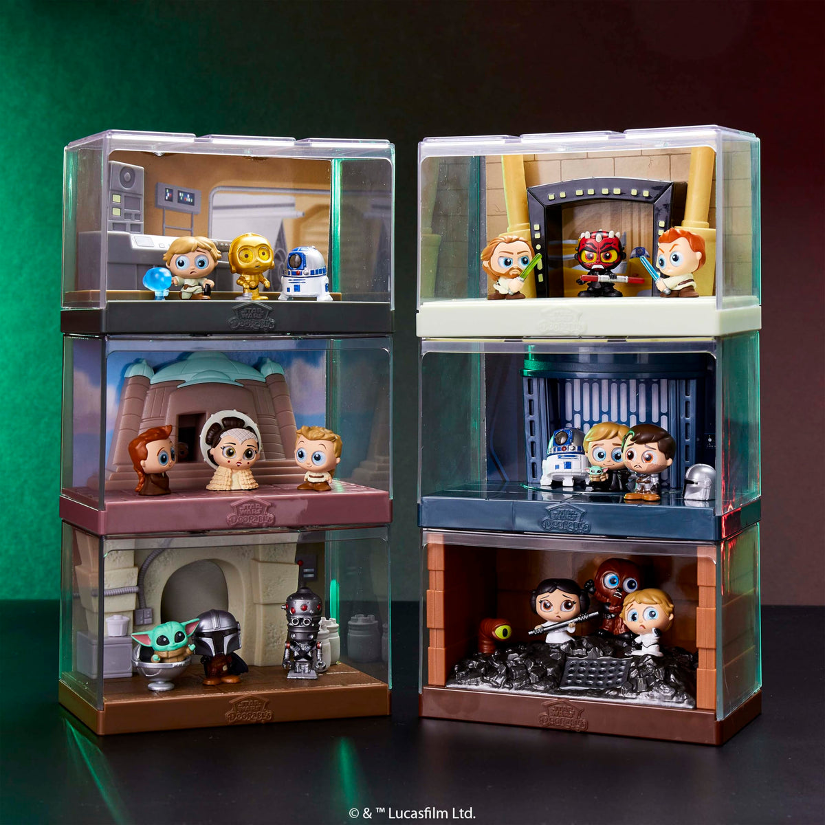 Star Wars™ Doorables Widescreen Moments - Star Wars: THE Mandalorian™, Collectible Figures, Kids Toys for Ages 5 Up by Just Play