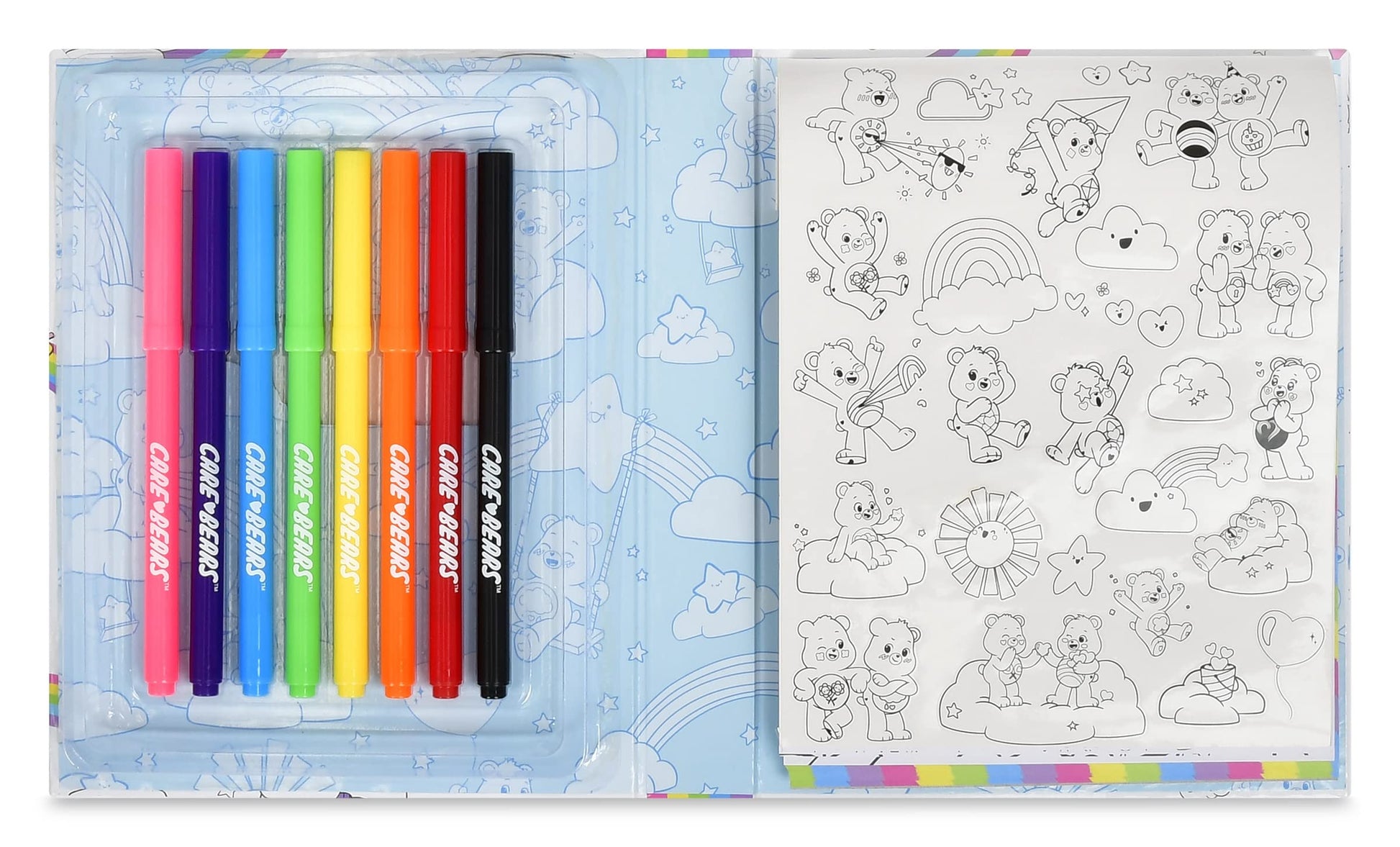 iscream Care Bears Color My Life Art Journal Kit with Sticker Sheet, Coloring Pages and Markers