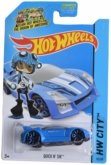 Hot Wheels Quick N' SIK, HW City 32/250 [Blue]