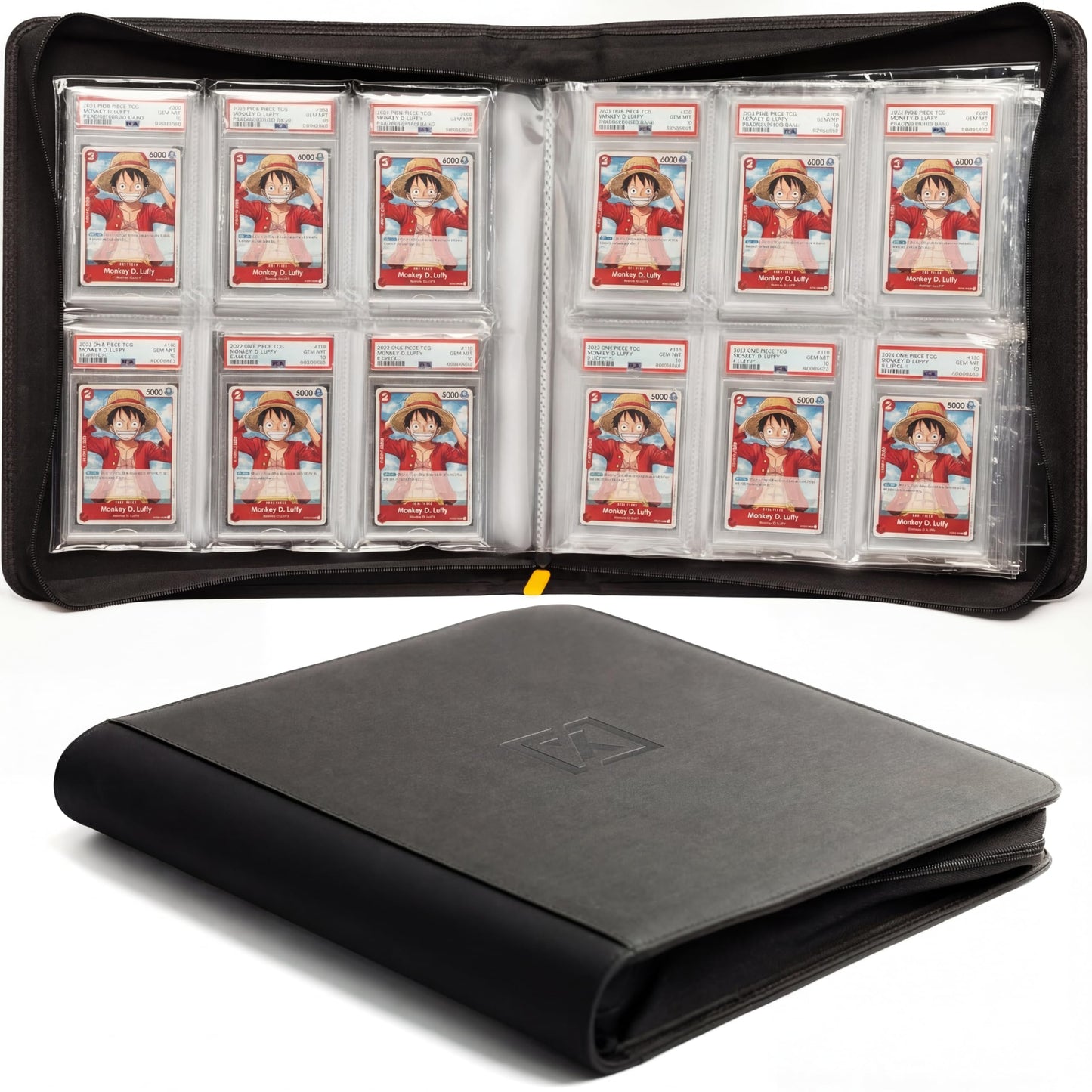 X PRO Graded Card Binder - Holds 60 Graded Slabs, Suitable for PSA and CGC Slabs | 6 Pocket Slab Binder Design | Ringless PSA Slab Binder | PSA Slab