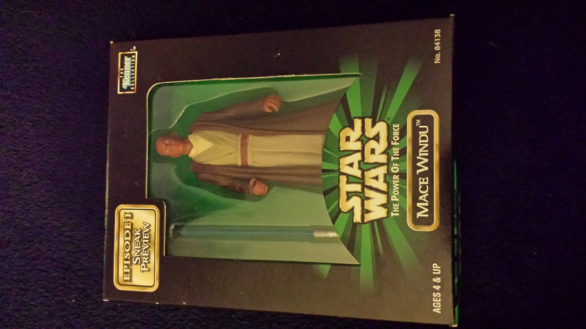 Star Wars Sneak Preview Mace Windu The Power of The Force Episode I Mail Away 4 inch Action Figure