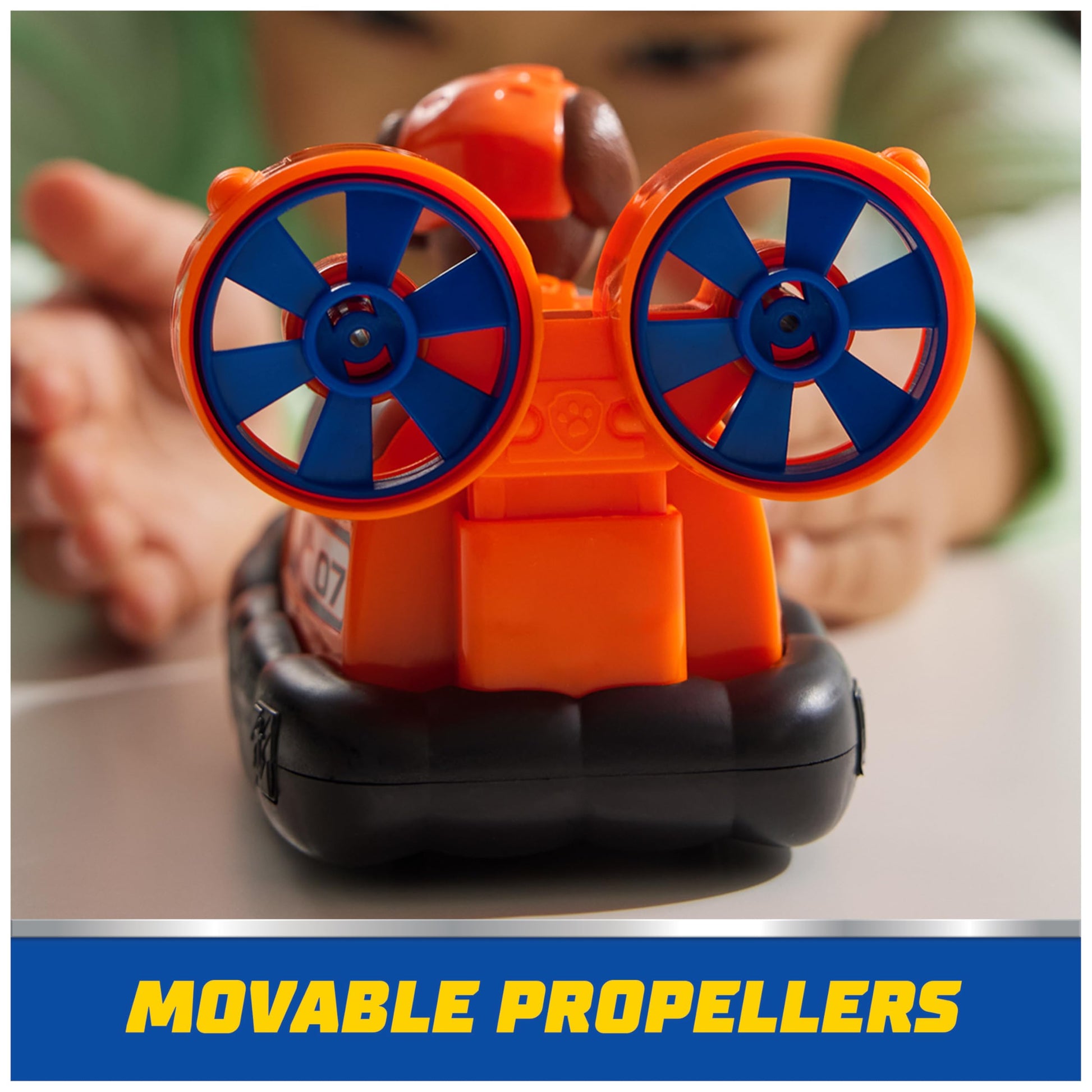 Paw Patrol, Zuma’s Hovercraft, Toy Vehicle with Collectible Action Figure, Sustainably Minded Kids Toys for Boys & Girls Ages 3 and Up