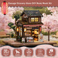 DIY Book Nook, Miniature House Kit with LED Lights (Kasuga Grocery Store)
