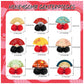 9 Pcs Folding Fans Honeycomb Centerpieces Japanese Folding Fans Birthday Centerpiece Decorations Folding Fans Table Decorations for Folding Fans Party