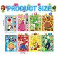 EHQEHQ 40 Pieces Make-a-face Stickers Pack, Super Bros Make Your Own Stickers, Mixed & Matched with 8 Designed Characters(5 of Each) for Party