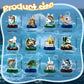 12Pcs Fishing Centerpieces, Fishing Table Decorations, Fishing Birthday Party Decorations, Gone Fishing Party Decorations, Fish Party Decorations