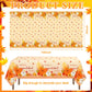 Newwiee 3 Pack Thanksgiving Tablecloth Fall Disposable Plastic Tablecloth 54" x 108" Thanksgiving Friends Giving Decorations, Harvest Party Decor