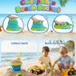 KONYXALU 30PCS Beach Toys for Kids 3-10 | 2 Collapsible Buckets & Mesh Bag