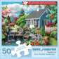 Bits and Pieces - 50 Piece Jigsaw Puzzle for Adults - Dream Landscape - Spring Flowers Jigsaw Puzzle by Alan Giana, Completed Puzzle Size: 15" x 19"