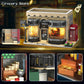 PleyWalden Grocery Store Building Blocks for Adults, for Diagon Alley Building Set with LED Light, Shop Window and Telephone Booth, House Toy for Home
