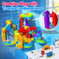Electric Train Set for Kids, 110PCS 3D Racing Track Sets with Electric Train, Traffic Signs, STEM Train Toys Birthday Gifts for Boys and Girls Age 3+