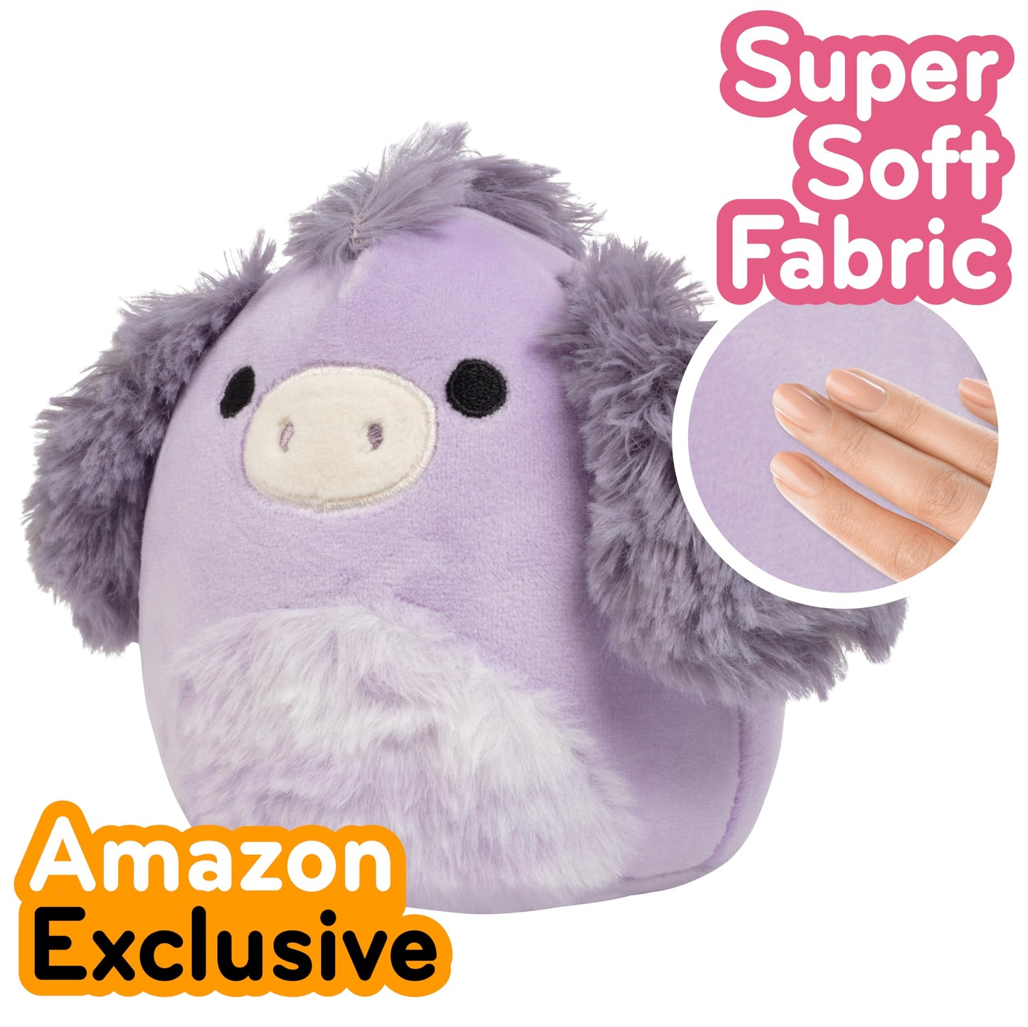 Squishmallows Original 5-Inch Deacon The Donkey - Official Jazwares Plush - Collectible Soft & Squishy Mini Stuffed Animal Toy - Add to Your Squad