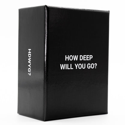 How Deep Will You Go? Card Game - 99 Deep Conversation Questions - Build Meaningful Connection - for Friends, Couples, Family, 1-1 Or in Groups