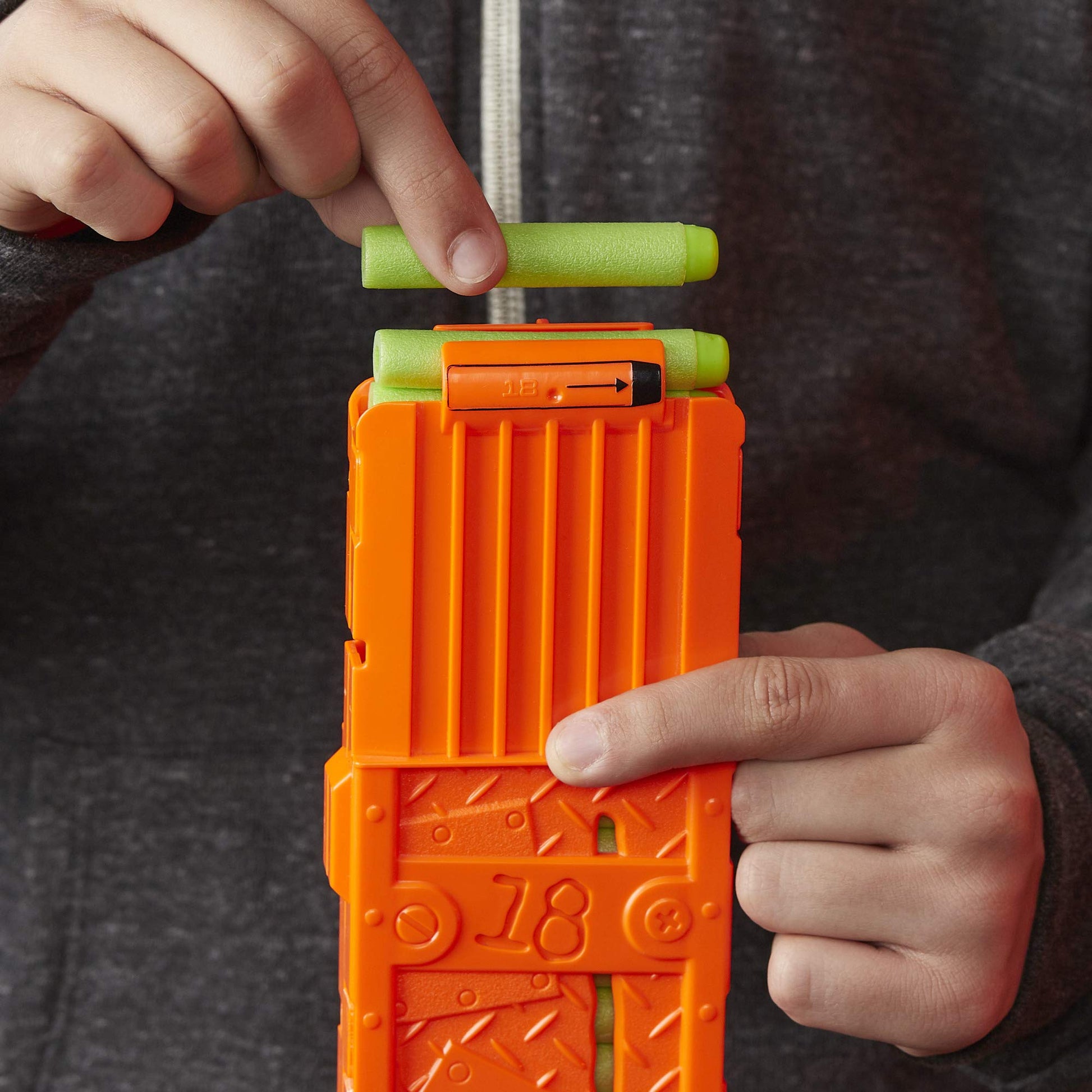 Nerf Revoltinator Zombie Strike Toy Blaster with Motorized Lights Sounds & 18 Official Darts for Kids, Teens, & Adults