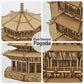 3D Wooden Puzzles for Adults Wooden Pagoda Assembly Model Kits,3D Puzzle Adult Building Crafts for Adults and 14+ Teens.(Five-Storied Pagoda 1287