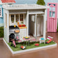 1:12 Miniature BBQ Grill Oven with Accessories Table Chairs, Fake Food Scene Model for Diorama Building