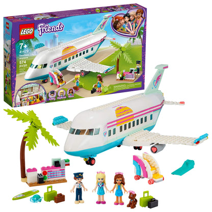 LEGO Friends Heartlake City Airplane 41429, Includes Friends Stephanie and Olivia, and Lots of Fun Airplane Accessories to Spark Fun and Creative
