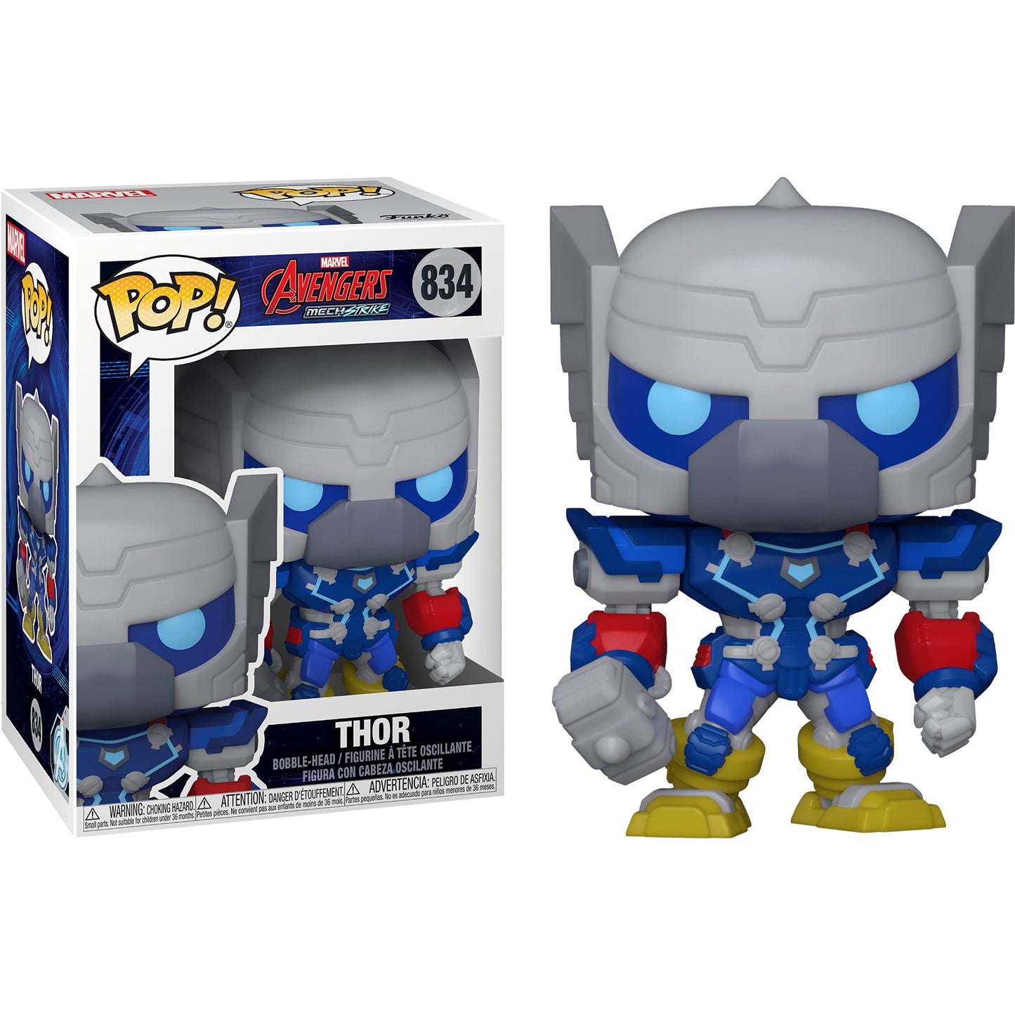 T h o r : Fun ko P o p ! Vinyl Figurine Bundle with 1 Compatible 'ToysDiva' Graphic Protector (834 - 55238 - B)