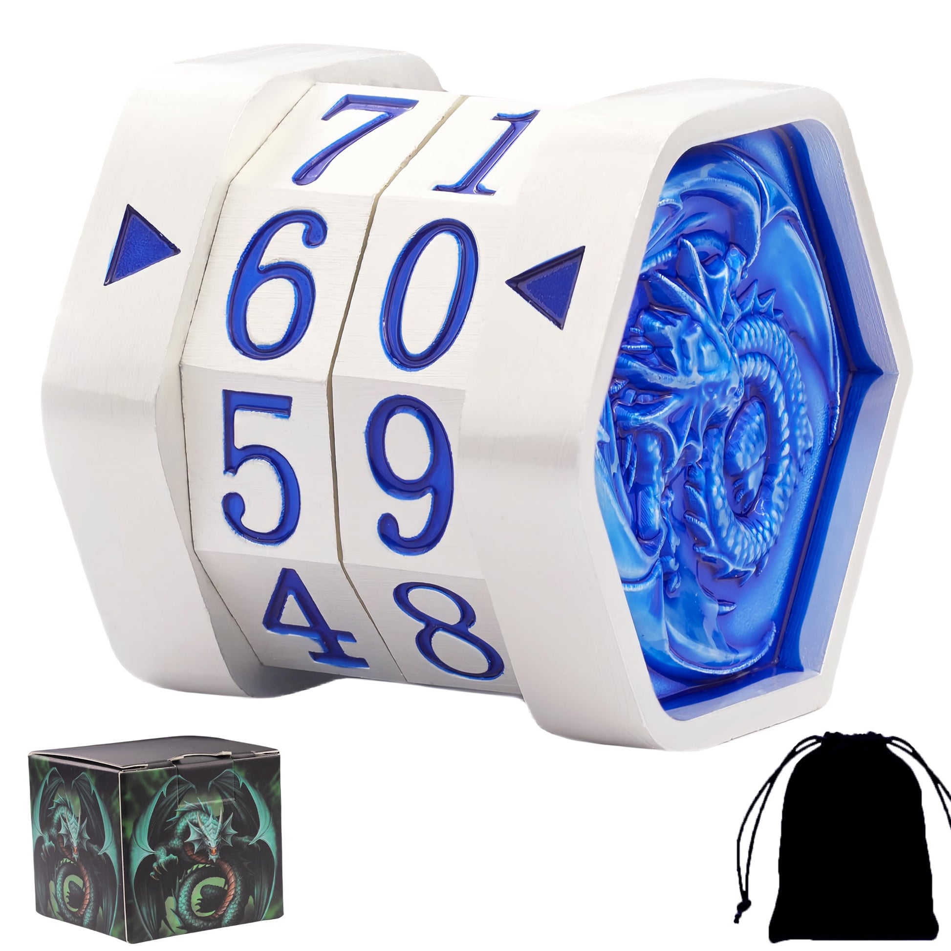 ALOBGHDC Metal MTG Life Counter Wheel Metal Magic Life Counter MTG Health Tracker MTGs Foundations with Dragon Symbol for Board Games, Cards Games