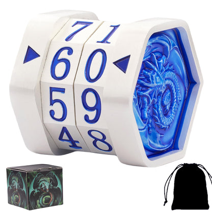 ALOBGHDC Metal MTG Life Counter Wheel Metal Magic Life Counter MTG Health Tracker MTGs Foundations with Dragon Symbol for Board Games, Cards Games