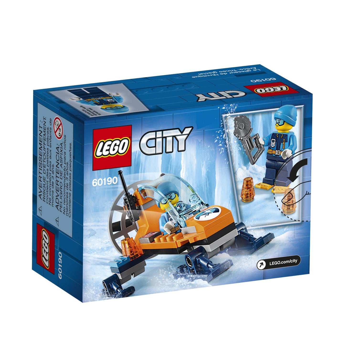 LEGO City Arctic Ice Glider 60190 Building Kit (50 Pieces)