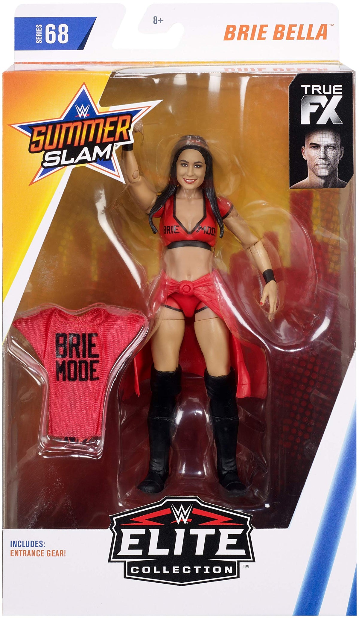 WWE Brie Bella Elite Collection Deluxe Action Figure with Realistic Facial Detailing, Iconic Ring Gear & Accessories