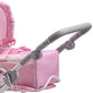 JC Toys | Berenguer Boutique | Deluxe Foldable Baby Doll Stroller with Canopy | Removable Carry Basket | Pink | Ages 3+