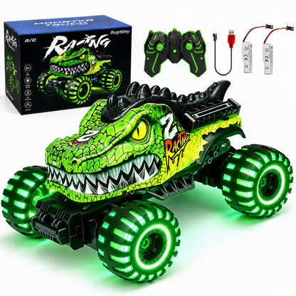 Remote Control Monster Truck Toys for Kids 6-12, Dino RC Car Monster Trucks