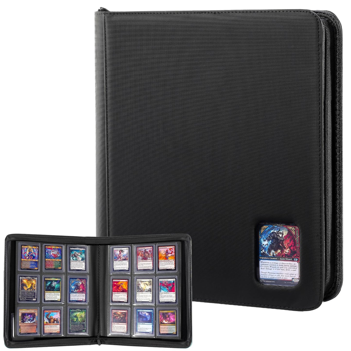 ProCase Top Loader Binder, 9 Pocket Holds 324 Toploaders, Black