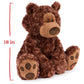 GUND Philbin Classic Teddy Bear, Premium Stuffed Animal for Ages 1 and Up, Chocolate Brown, 18”