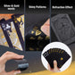 Playing Cards 2 Pack, Plastic Playing Cards, Waterproof Card, 2 Deck of Cards, Black Cool Foil Poker Card Set for Beach Table Magic Pool Camping Party