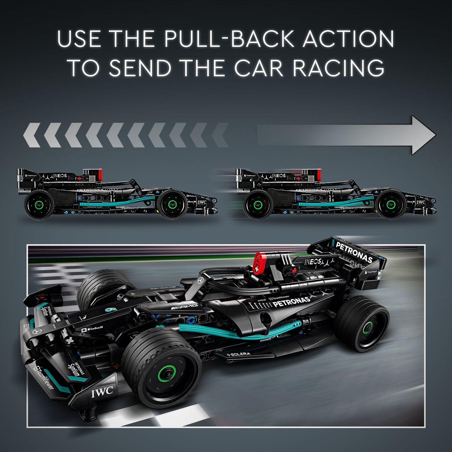 LEGO Technic Mercedes-AMG F1 W14 E Performance Pull-Back Car Toy, Vehicle Building Set for Boys and Girls, Mercedes Race Car Toy Model, Gift for Kids