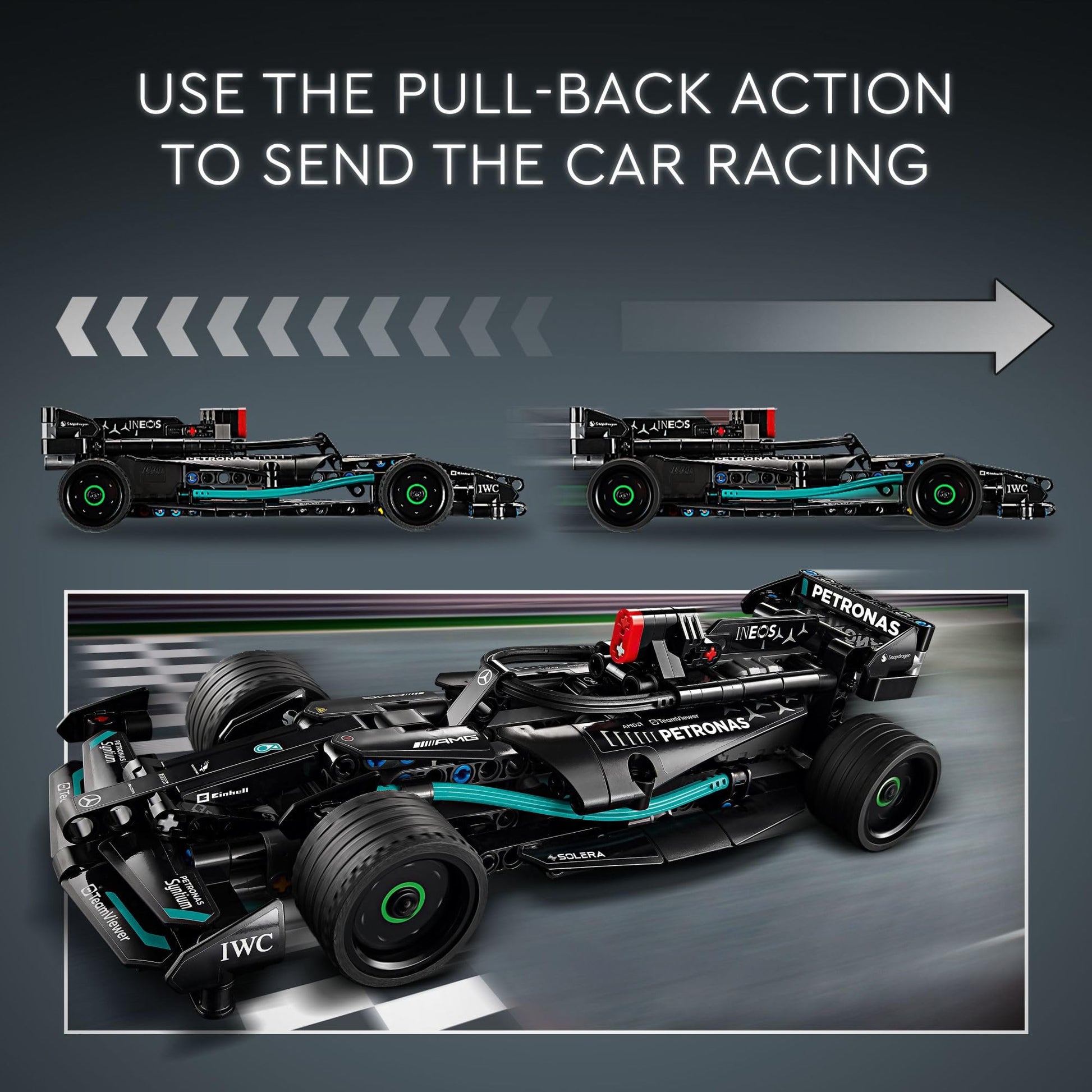 LEGO Technic Mercedes-AMG F1 W14 E Performance Pull-Back Car Toy, Vehicle Building Set for Boys and Girls, Mercedes Race Car Toy Model, Gift for Kids