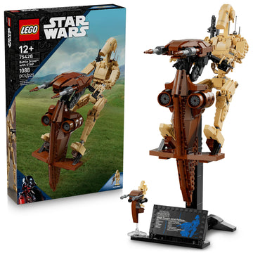 LEGO Star Wars: The Phantom Menace Battle Droid with STAP - Building & Learning Toy for Boys & Girls, Ages 12+ - Star Wars Toy & Model Kit - Gift Idea