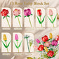 GoStock Flower Bouquet Building Set, Rose Home Plant Decor, Artificial Flowers Botanical Collection Block Toy for Valentine Birthday Gifts Adults