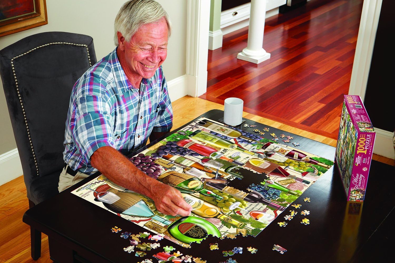 White Mountain Puzzles Television History - 1000 Piece Jigsaw Puzzle