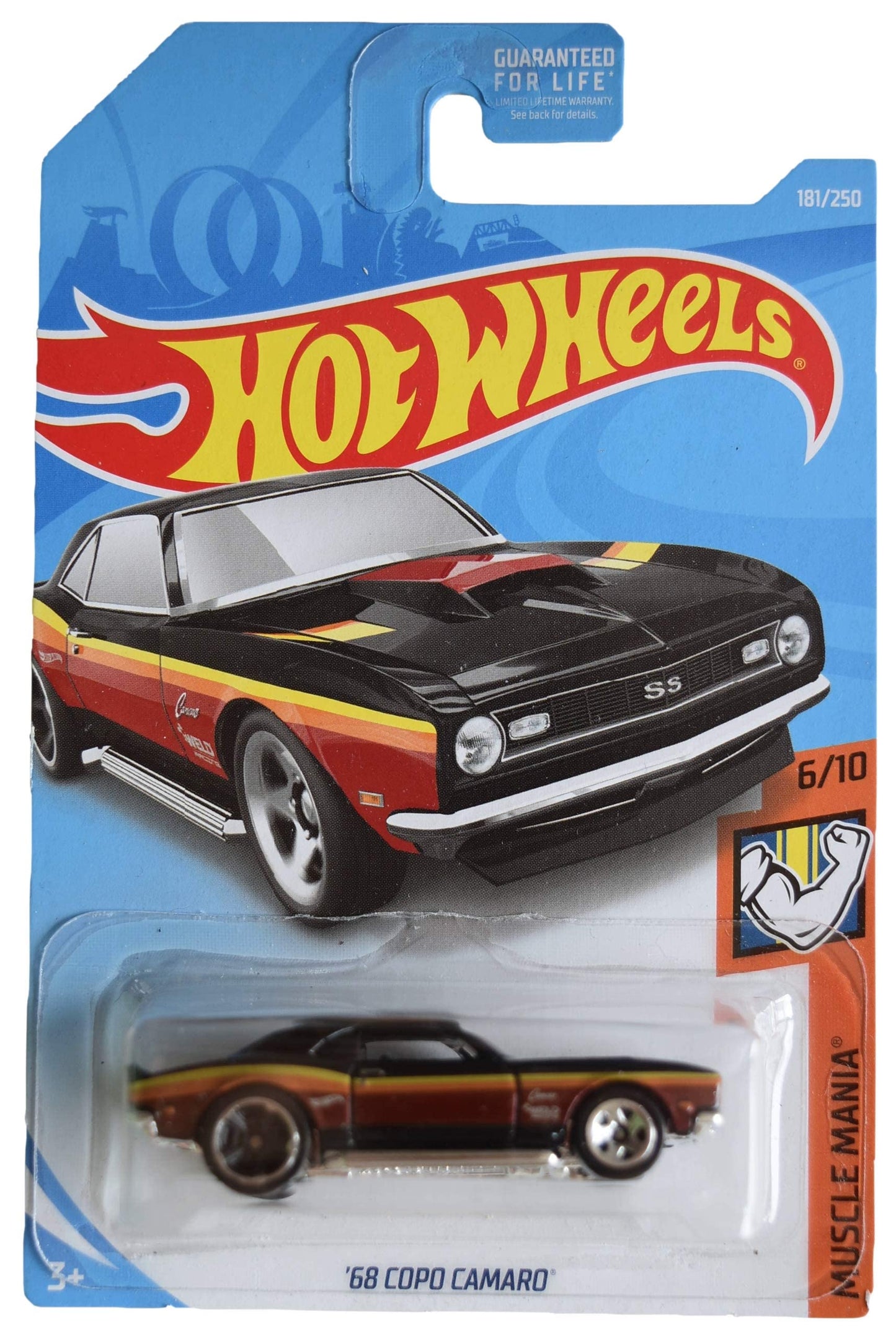 Hot Wheels '68 Copo Camaro, Muscle Mania 6/10 [Black] 181/250