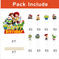 25Pcs Cartoon For Toy Inspired Story Cupcake Toppers,Inspired Cupcake Picks School Wizard Theme Birthday Party Cake Decorations Supplies.