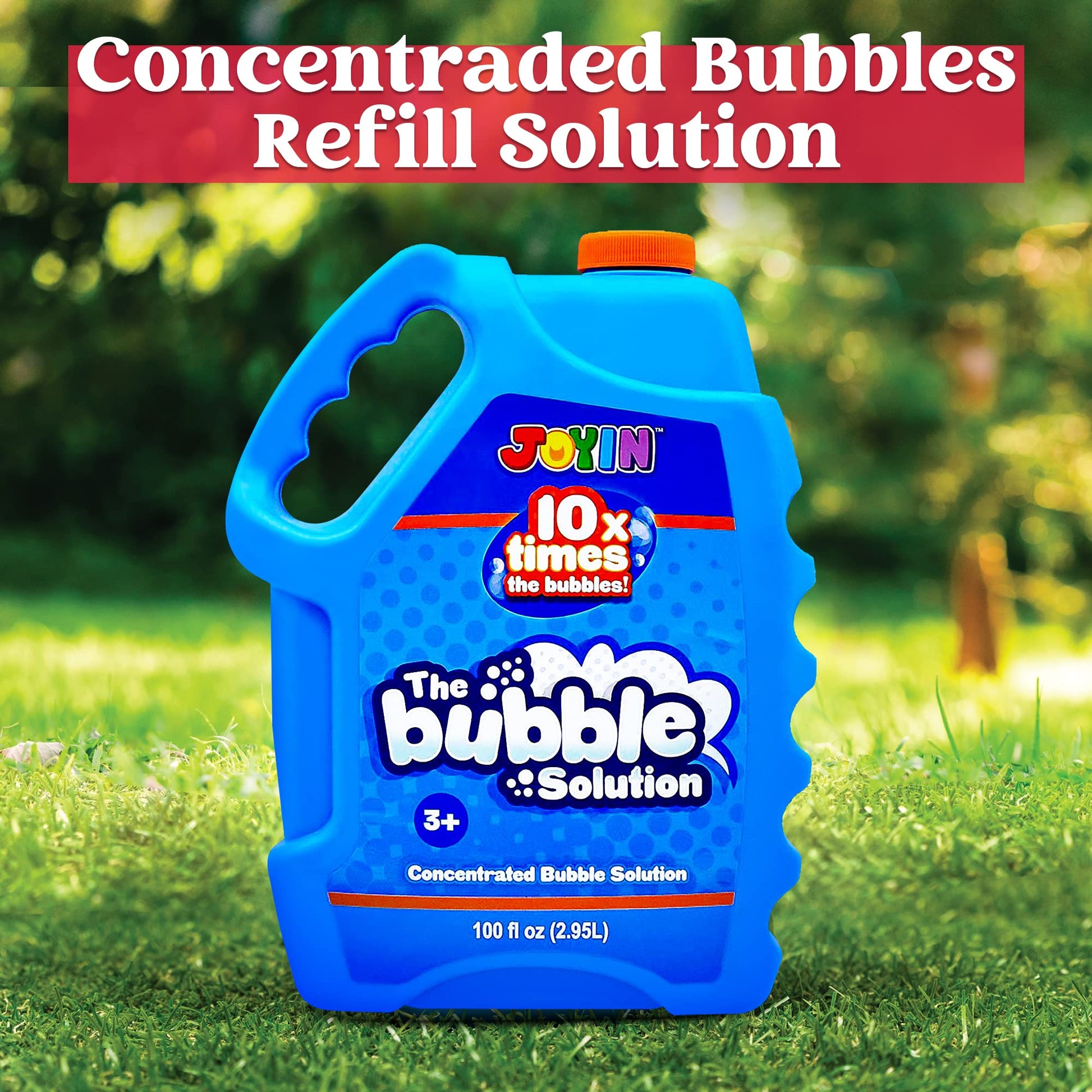 JOYIN 100 Oz Concentrated Bubble Solution (up to 8 Gallon) for Large Party in Summer Celebrations, Party Favor, Bubble Summer Toy, Classroom Prizes