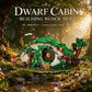 GHQYTPR Dwarf Cabin Building Block Set 1088 Pcs Fantasy Halfling Village Architecture Model Kit for Adults & Teens Movie Magic Hole Home Office Desk