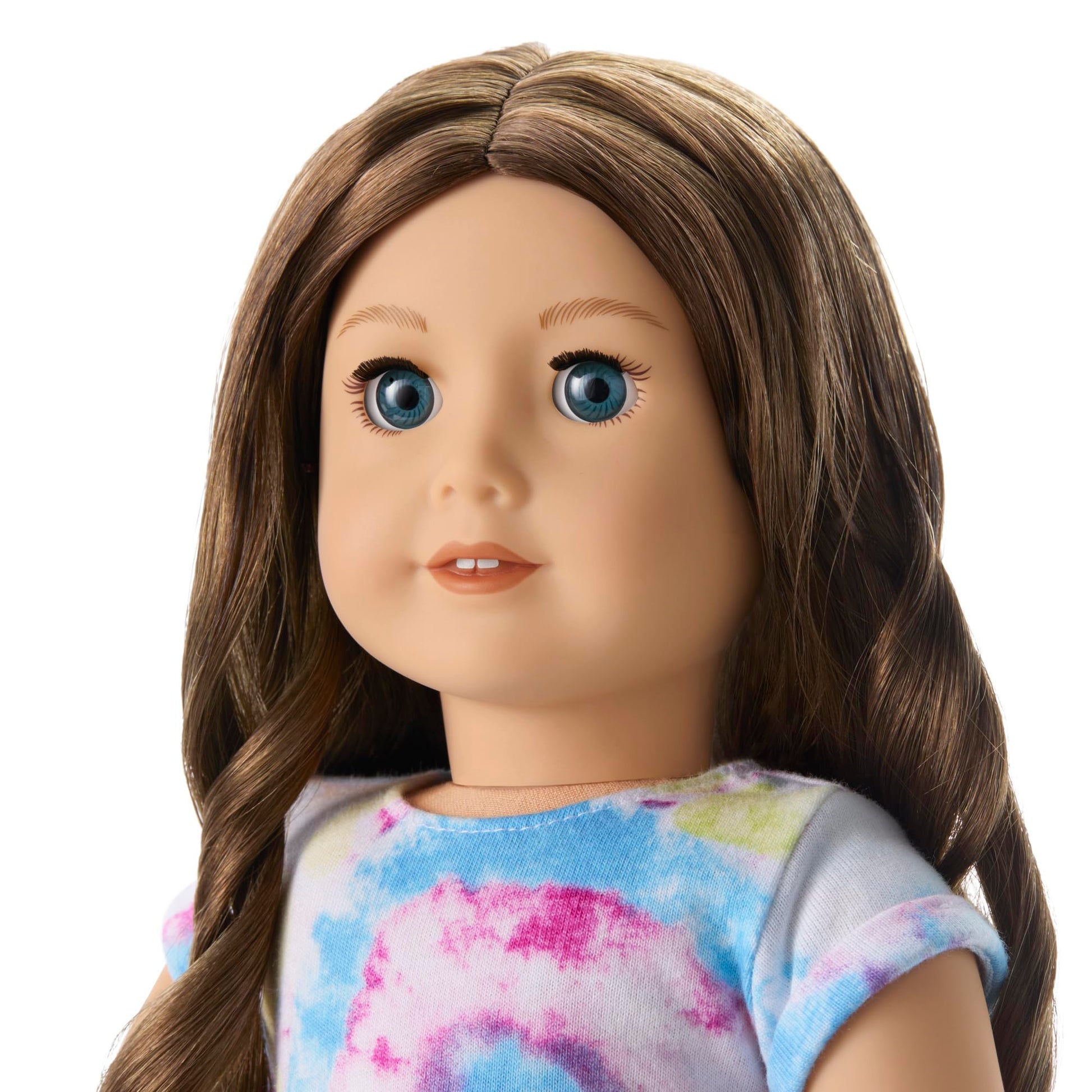 American Girl Truly Me 18-inch Doll #126 with Blue Eyes, Wavy Brown Hair, Light Skin w/Warm Olive Undertones, for Ages 6+