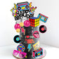20 PCS 80s 90s Cake Toppers Retro Hip Hop Cake Decorations for Born in the 80's 90’s Decade Throwback Decorations Supplies (style 1)