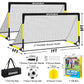 Kids Soccer Goal for Backyard Set - 2 Set of 7X5 / 6X4 ft Soccer Nets