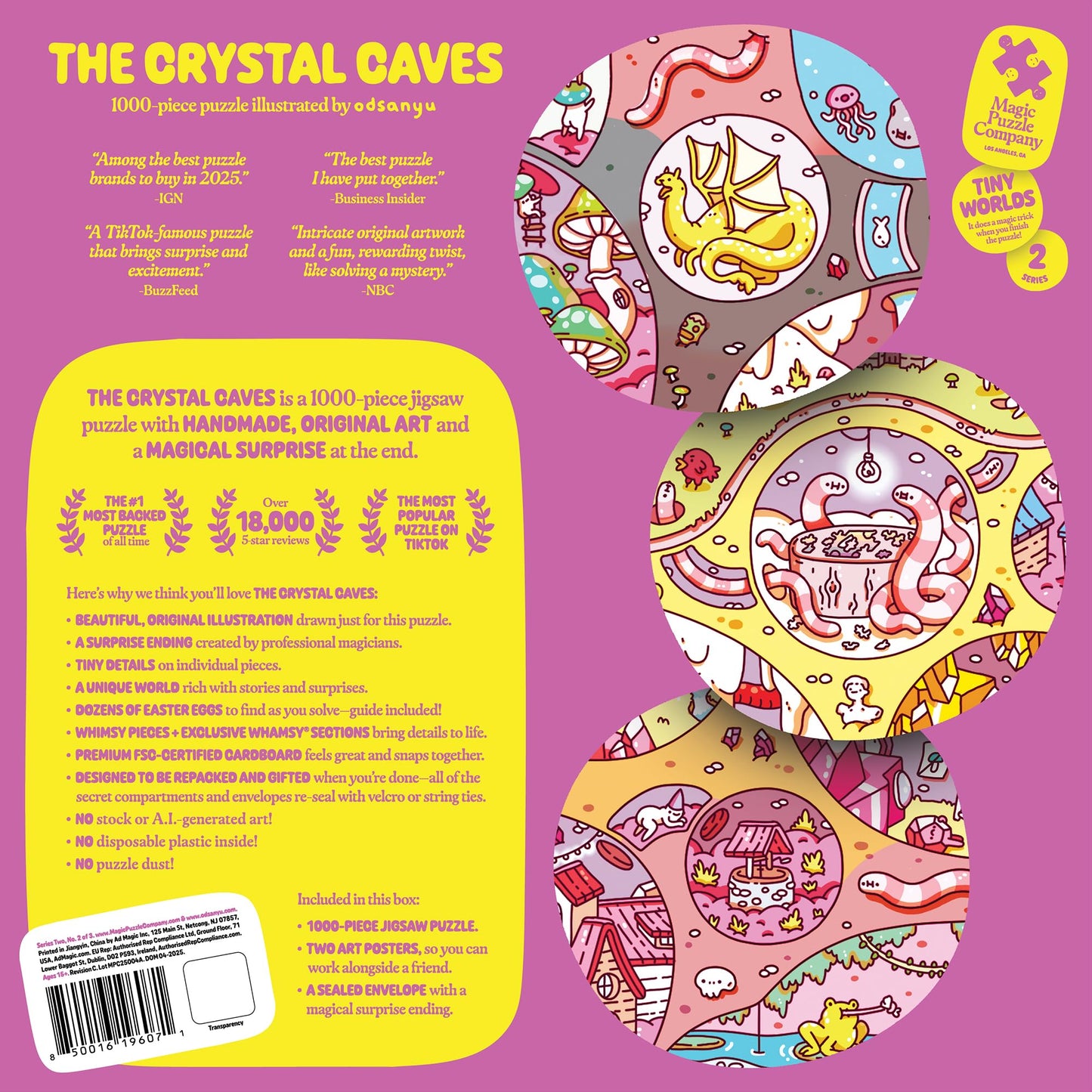 The Crystal Caves • 1000-Piece Puzzle by Magic Puzzle Company • Series 2