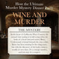 Murder Mystery Party A Taste for Wine & Murder - Murder Mystery Dinner Party Game for Adults - Interactive Crime Solving Role Play Game Night Kit