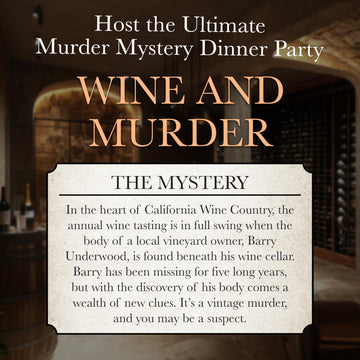 Murder Mystery Party A Taste for Wine & Murder - Murder Mystery Dinner Party Game for Adults - Interactive Crime Solving Role Play Game Night Kit