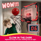 SYNCFUN Mini Basketball Hoop Over The Door, LED Indoor Basketball Hoop for Kids with Scoreboard & 4 Balls, Basket Ball Game Toys Gifts for Boys Ages 3